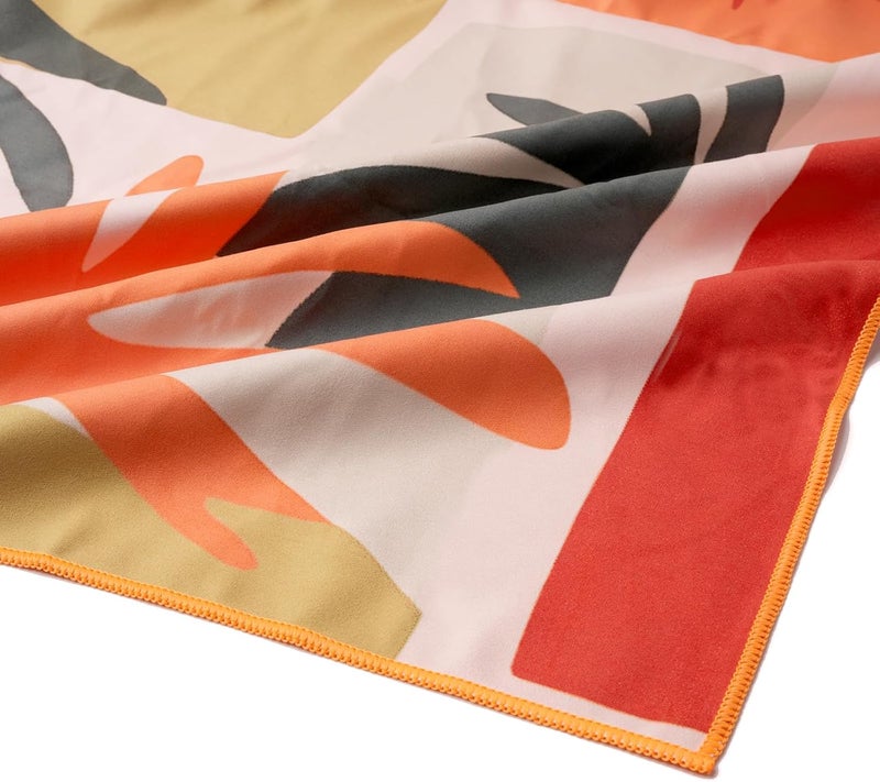 Eunzel Microfiber Beach Towel, Quick Dry Travel Towel Large Sand Free Towel for Beach, Camping, Swim Pool, Gym, Sports& Yoga 71"x32", Retro Tropics - Image 4